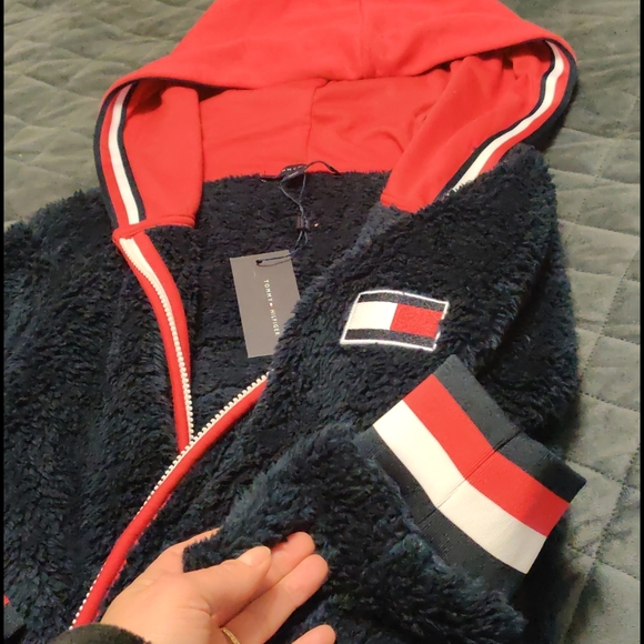 Tommy Hilfiger fleece hooded jacket - Picture 3 of 8